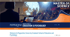 Desktop Screenshot of gsep.pepperdine.edu