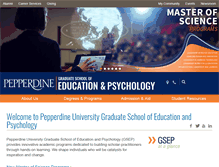 Tablet Screenshot of gsep.pepperdine.edu