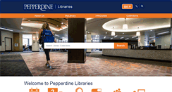 Desktop Screenshot of library.pepperdine.edu