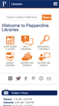 Mobile Screenshot of library.pepperdine.edu