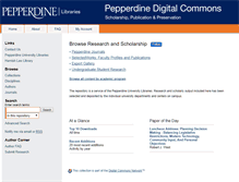 Tablet Screenshot of digitalcommons.pepperdine.edu