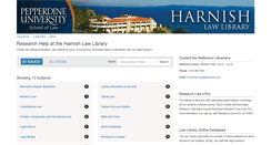 Desktop Screenshot of lawguides.pepperdine.edu