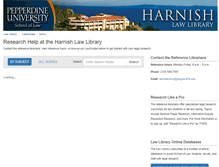 Tablet Screenshot of lawguides.pepperdine.edu