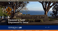 Desktop Screenshot of law.pepperdine.edu