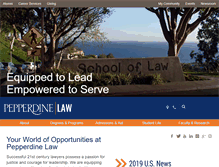 Tablet Screenshot of law.pepperdine.edu