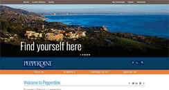 Desktop Screenshot of pepperdine.edu